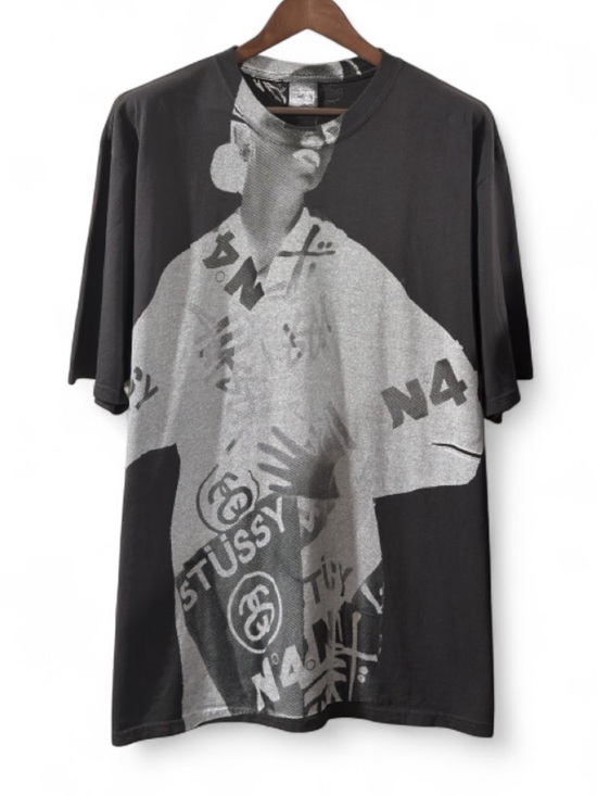 Stussy Other - Stüssy N°4 Archive Lady Paris Washed Black T-shirt Size Men’s XL (NWT)